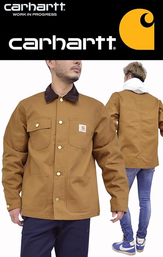 美品 carhartt wip Michigan coat ダークブラウン Carhartt WIP Michigan Coat (Winter), Tobacco / Black